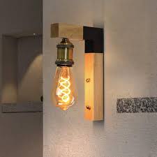 Damit wird sie im gegensatz zu deckenleuchte, die man viel seltener wahrnimmt, auch zum gestaltungselement. Zmh Wandleuchte Vintage Wandleuchte Wandlampe Innen Holz E27 Wandbeleuchtung Industrie Industrielampe Fur Flur Landhaus Schlafzimmer Wohnzimmer Esstisch Online Kaufen Otto
