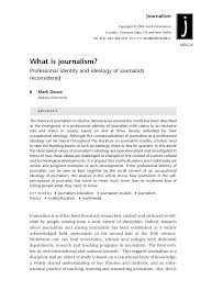 — se lo dimos al hombre. Pdf What Is Journalism Professional Identity And Ideology Of Journalists Reconsidered