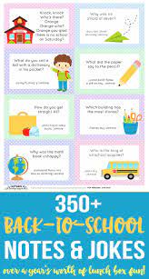 Back To School Lunch Box Jokes Notes Happiness Is Homemade
