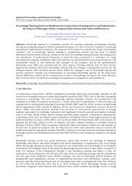 The seekers company finder works to find the top companies in malaysia based on the industry. Pdf Knowledge Sharing Between Multinational Corporation S Headquarters And Subsidiaries The Impact Of Manager S Role Compensation System And Cultural Differences