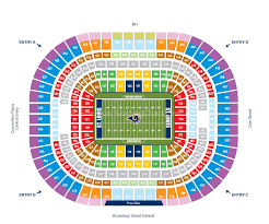 Rams Stadium St Louis Rams Stadium Seating Chart