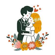 Illustration De Couple De Mariage Dessin Free Vector Freepik Freevector Mariage Invitation Mariag Illustrations De Couples Mariage Dessin Illustration