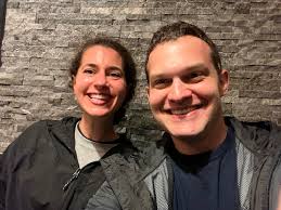 chance meeting of former forensics teammates at a vegan restaurant in  Edinburgh