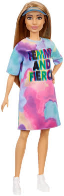 5 out of 5 stars with 3 reviews. With Light Brown Hair Wearing Tie Dye T Shirt Dress Toy For Kids 3 To 8 Years Old White Shoes Visor Petite Barbie Fashionistas Doll 159 Toys Games Dolls Accessories