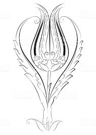 Osmanli Lale Deseni Cicek Turk Motifi Royalty Free Osmanli Lale Deseni Cicek Turk Motifi Stok Vektor Sanati Amp Antika Nin Daha Faz Laleler Tezhip Desenler