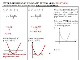 What Does The Discriminant Represent In The Quadratic Formula? - Quora
