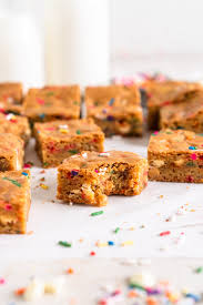 Walter long, mae busch, joan blondell. Birthday Cake Blondies Funfetti Blondies Cloudy Kitchen