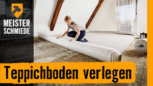 Der sessel steht neben dem regal. Teppichboden Verlegen Hornbach Meisterschmiede Youtube