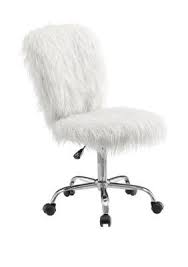 linon home decor products mae faux fur armless office chair white office chair white desk chair white fluffy chair