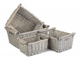Collectable hand woven rattan/wicker oval basket with wooden handles farm house. Willow Direct Wholesale Wicker Baskets Hampers Uk Trade