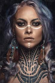 Teya Salat Tribal Makeup Warrior Woman Tribal Face