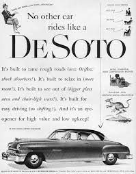 1951 Desoto Advert Car Advertising Plymouth Cars Car