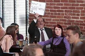 Dwight explores job opportunities at sabre headquarters. The Office Trivia Tv Episode 2012 Imdb