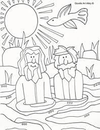 Learn about famous firsts in october with these free october printables. Baptism Of Jesus Coloring Pages Religious Doodles