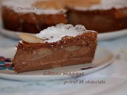 Gateau Magique Poires Et Chocolats Recette Gateau Au Poire Poire Au Chocolat Gateau Magique