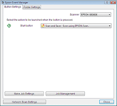 Also make sure that the epson event manager icon is displayed in the notification area of the windows taskbar/system open epson event manager from the shortcut icon the desktop (or all. Assigning A Program To A Scanner Button