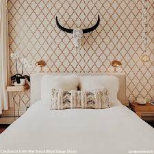 Color ideas for bedroom interior design 2019 but did you know that area red alsois known to increase. Casablanca Trellis Moroccan Wall Stencil Allover Moroccan Wall Stencils Royal Design Studio Stencils