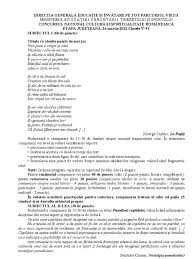 Concursrul cultura si spiritualitate romaneasca. Concursul Cultura Si Spiritualitate Romaneasca