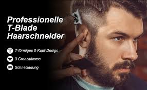 Hair Trimmer for Men Pro Outliner T-Blade Trimmer Rechargeable 0 mm Beard  Trimmer Men with 4 Guide Combs Home & Hairdressing Supplies : Amazon.de:  Health & Personal Care