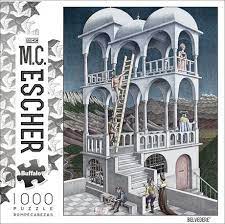4 puzzles zu je 12. Buffalo Games M C Escher Belvedere 1000 Piece Jigsaw Puzzle Walmart Canada