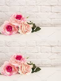 Styled Pink Rose Mock Up In 2020 Pink Rose Poster Design Pink