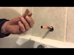 You may need a faucet handle puller if the handle. How To Measure A Copper Line To Fit A Tub Spout With Threads Youtube