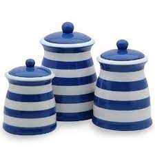 Old dutch international hammered 4 piece kitchen storage canisters. Pin By Cathy And It Continues On Ceramic Canister Sets Blue Kitchen Canisters Blue Kitchens Kitchen Canisters