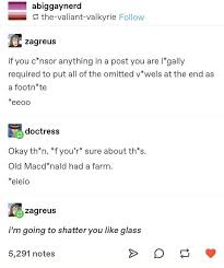 What Happens When You Censor Vowels Puns Funny Tumblr Funny Humor