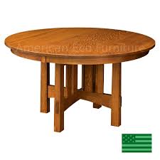 Our custom dining room tables are available in many base designs including leg, single pedestal, double pedestal and trestle designs. Portland Round Dining Table Made In Usa Solid Wood American Eco Furniture