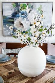 Once they're cut, delicate magnolia (magnolia spp.) trees and shrubs offer showy and fragrant blossoms from early spring through late fall. 8 Ways To Style A Big Vase With Faux Spring Florals The Happy Housie