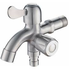 Wenn sie bereits eine waschmaschine installiert haben, gehen sie wie folgt vor: 304 Edelstahl Wasserhahn Waschmaschine Wasserhahn Badezimmer Balkon Single Inlet Und Two Outlet Dual Use Multifunktionshahn Betterlife Moebel Preisverglechsportal Ladendirekt De