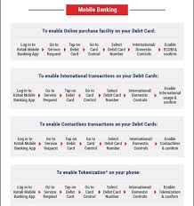 Maybe you would like to learn more about one of these? Rbi Has Issued Guidelines With Regards To Debit Cards In Order To Use The International Feature This Has To Be Manually Activated On The Banking App Below Screenshot Is For Kotak