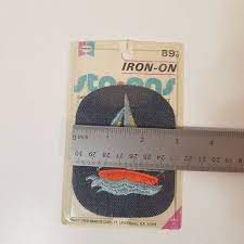 Vintage Dyno, Blue Denim Iron On Patch, Sailboat Sailing Boat Original  Packaging | eBay
