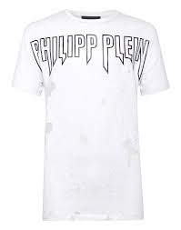 Philipp Plein T-shirt Round Neck Ss Rock Pp In White | ModeSens