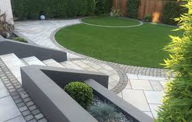 Using Curves In A Square Garden Design Back Garden Design Patio Garden Design Small Garden Design