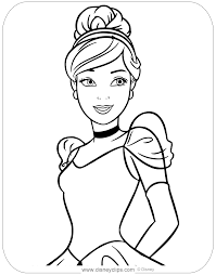 Here is a free coloring page of the fairytale cinderella. Cinderella Coloring Pages Disneyclips Com