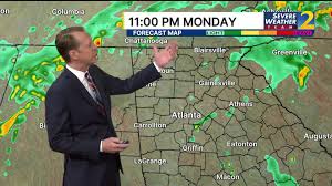 Rain Forecast Across Atlanta and Cincinnati