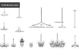 Ceiling fans cad blocks in plan models. Chandeliers Cad Blocks Free Download Dwg Models In Elevation View