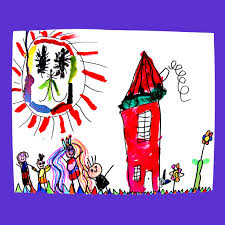 Kindertekening Meisje 5 Jaar Onderwerp Teken Je Eigen Huis En Wie Wonen Er Met Jou Kinderkunst Moodboard Ouderdom