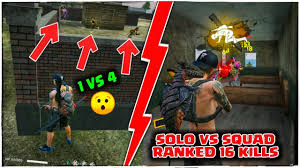 Grab weapons to do others in and supplies to bolster your chances of survival. Free Fire Ranked Solo Vs Squad 16 Kills Gameplay Garena Free Fire Youtube