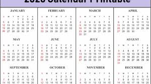 Free Printable 2020 Calendar Template Calendar Template Free Calendar Template Monthly Calendar Template