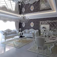 Silver And White Living Room Dining Room Luxury Living Room Luxury Dining Room Home
