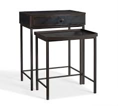 Woodrow 24 Metal Nesting Nightstand Bedside Tables Nightstands Bedside Table Metal Nightstand
