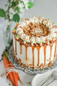 The Ultimate Sweet & Salty Caramel Carrot Cake Recipe – Almonds & Apricots