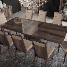 Luxury white dining table set velvet chairs dining table set 4 and 6 seater. Medina High Gloss 200cm Extending Dining Table