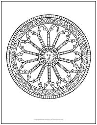 Center Sun Mandala Coloring Page Print It Free