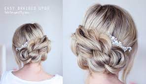 Easy Braided Updo Easy Braided Updo Easy Braids Braided Updo Styles
