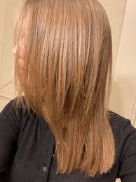 Try cutting short, wispy layers that flare out at the ends. Seeking Advice To Fix A Bad Haircut Before I Had A Blunt Single Length Cut I Ve Been Growing My Hair Out And Asked For A Trim I Got This It S Basically Bob Length