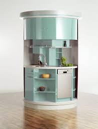 A Circular Kitchen That Saves Space Kitchen Design Small Portable Furniture Interior Kitchen Small