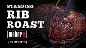 The Best Standing Rib Roast Recipe Prime Rib On The Weber Kettle Bbq Youtube
